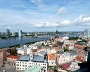 Blick vom St. Petri Turm auf das Rathaus 